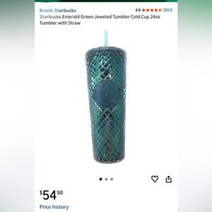 Starbucks Gift perfect , 24 oz green tumbler.  A thoughtful Gift that counts